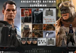 Hot Toys Justice League Knightmare Batman & Superman Set 1:6 Scale Action Figures TMS038<DC Sale