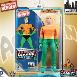 Retro Mego Kresge Style Justice League Aquaman Action Figure<DC Fashion