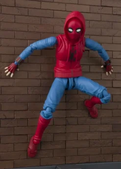 Bandai SH Figuarts Homecoming Spider-Man Home Made Suit w/ Wall Action Figure<Marvel Hot