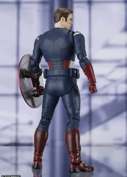 Bandai SH Figuarts Avengers Endgame Captain America Cap vs Cap Action Figure<Marvel Clearance