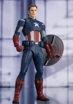 Bandai SH Figuarts Avengers Endgame Captain America Cap vs Cap Action Figure<Marvel Clearance