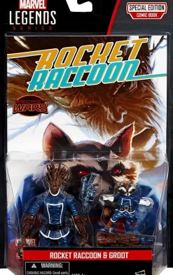 Legends Infinite Comic Book Series Rocket Raccoon & Groot Action Figure 2-Pack<Marvel Hot