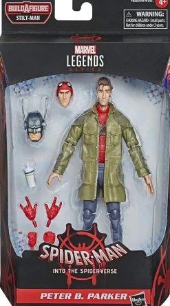 Legends Spider-Man Into The Spiderverse Series Peter B Parker Action Figure<Marvel Hot