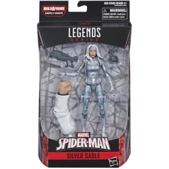 Legends Spider-Man Kingpin Series Silver Sable Action Figure<Marvel New