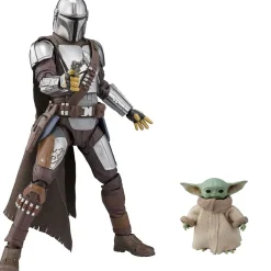 Bandai SH Figuarts The Mandalorian Beskar Armor & The Child Action Figure<Star Wars Online