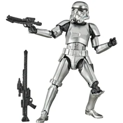 Black Series 40th Anniversary Empire Strikes Back Exclusive Carbonized Stormtrooper Action Figure<Star Wars New