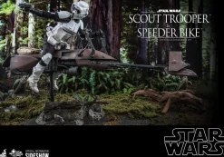 Hot Toys Return Of The Jedi Scout Trooper & Speeder Bike 1:6 Scale Action Figure MMS612<Star Wars New