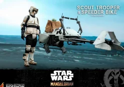 Hot Toys The Mandalorian Scout Trooper & Speeder Bike 1:6 Scale Action Figure TMS017<Star Wars Hot