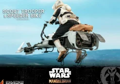 Hot Toys The Mandalorian Scout Trooper & Speeder Bike 1:6 Scale Action Figure TMS017<Star Wars Hot