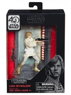 Titanium Series 40th Anniversary Wave 1 Luke Skywalker Action Figure<Star Wars New